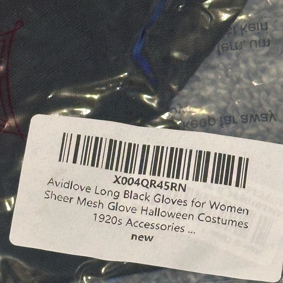 Elegant Long Black Sheer Gloves | Brand New - Picture 10 of 14